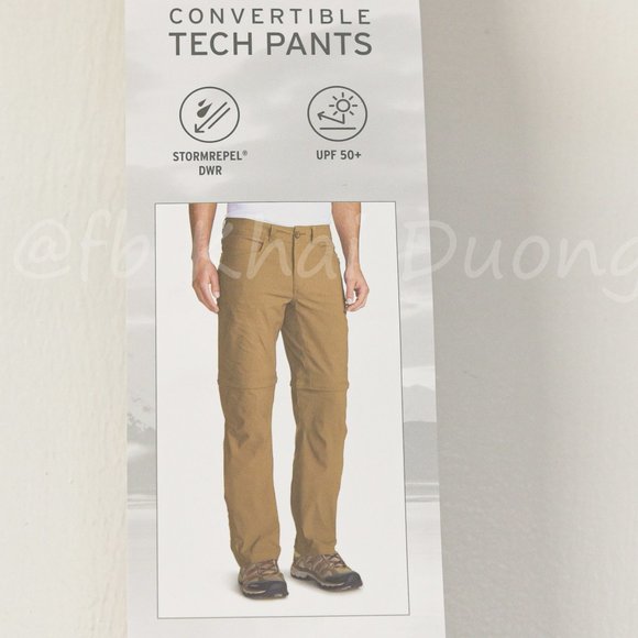 Eddie Bauer convertible‎ men tech pant TAN - Picture 1 of 6